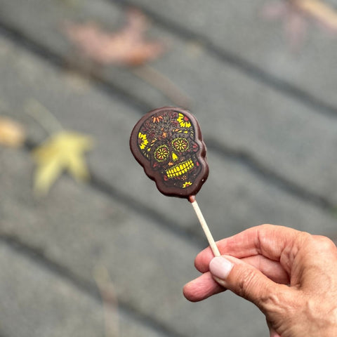 🎃 Lollipop de Chocolate Negro | un